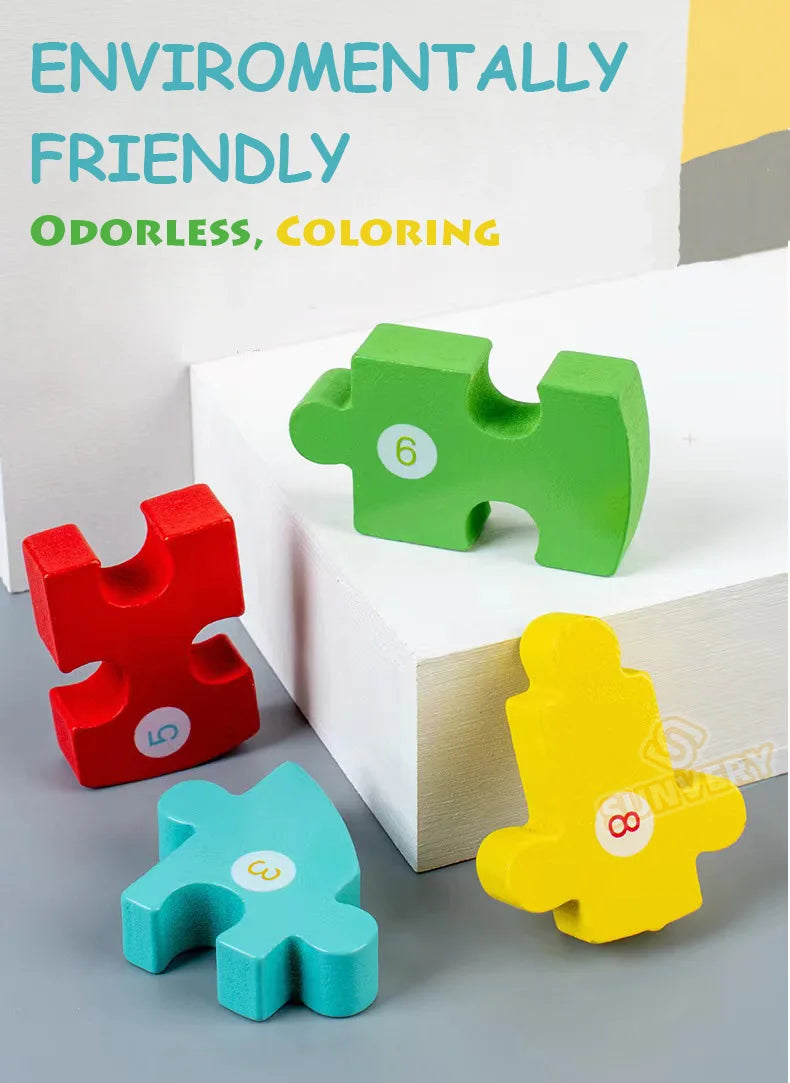 Puzzles en bois Montessori pour enfants, jouets Montessori pour tout-petits de 2 3 4 5 ans, Puzzle 3D, jouet éducatif dinosaure
