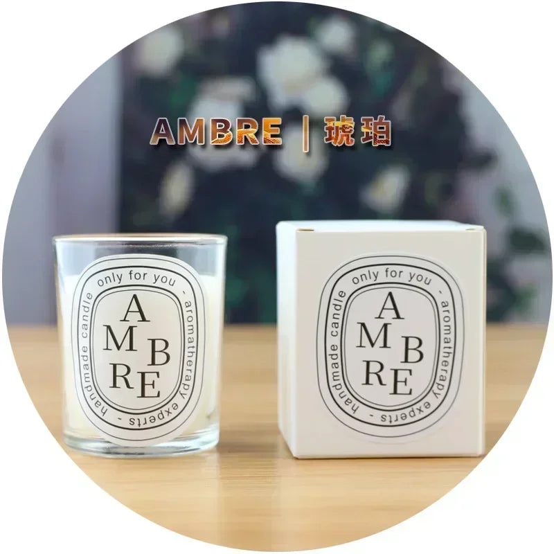 Bougies parfumées romantiques, parfum premium, haute beauté, bougies micro-feu transparentes, cadeaux pour invités de vacances, bougies parfumées