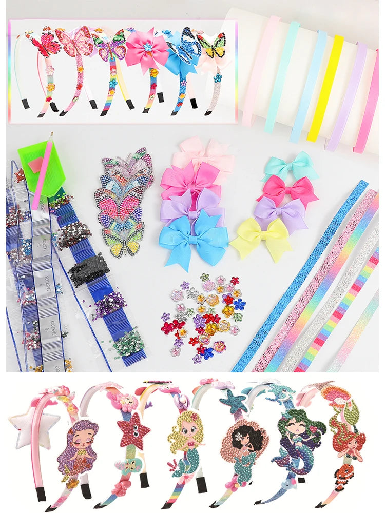Accessoires pour cheveux pour filles, arts et artisanat, cadeau, Kit de fabrication de bandeaux, cadeaux, Kit de fabrication de bandeaux pour filles, faites votre propre mode