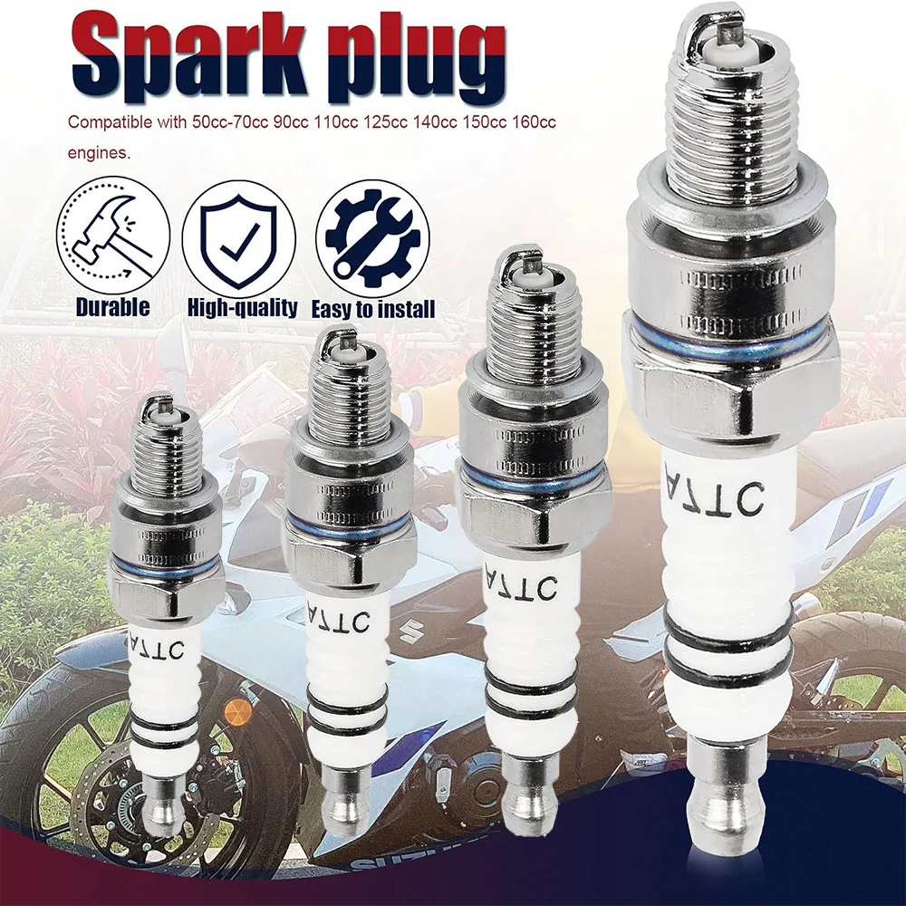 Bougie d'allumage A7TC pour Dean 6 50cc-150cc RL Scooter Pit D343 Pocket Bike Imagomoteur Go Kart facades Bumosquito TaoTao Buyang Roketa Sunl Baja
