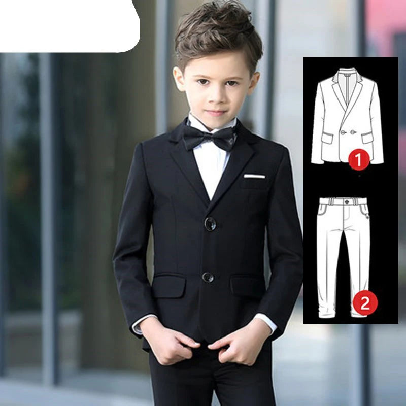Formal suit for boys, for weddings, white party blazer, trousers, christening outfit, children's suit, prom tuxedo set for men and teenagers