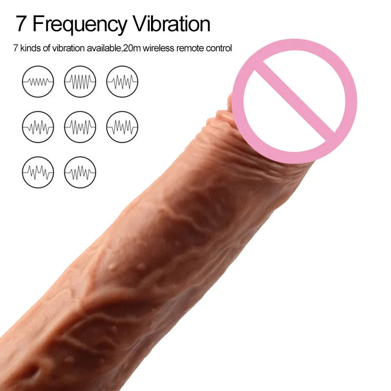 Adult sex toys, automatic retractable vibrating dildos, female masturbation sex toys, vibrating toys inserted into the penis