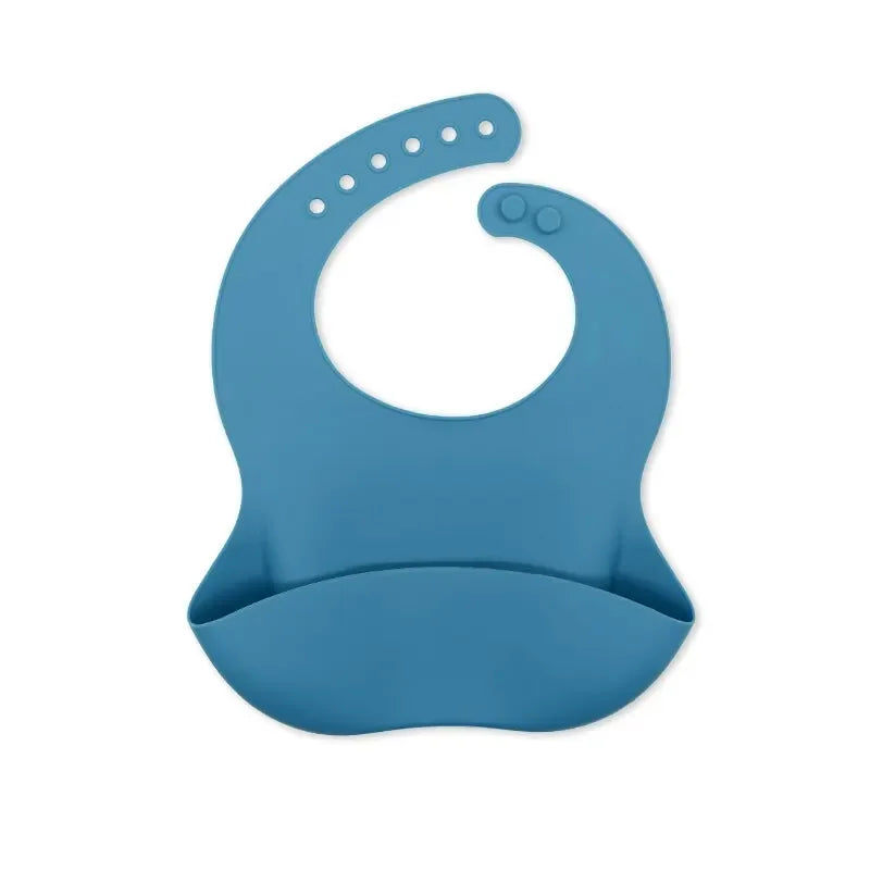 Bavoirs imperméables pour bébé, mignon dessin animé imprimé d'animaux, bavoir pour enfants, fille et garçon, bavoir réglable en Silicone souple, articles d'alimentation pour bébé