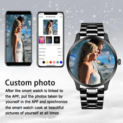 2025 nouvelle montre intelligente d'affaires hommes 1.3 HD 360*360 AMOLED traqueur de santé offres de photos personnalisées aujourd'hui cadeau Assistant vocal montre mâle