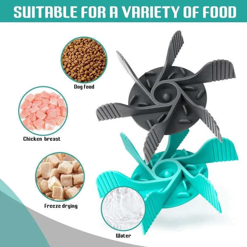 Mangeoire pour animaux de compagnie, ventouse puissante, bol Anti-étouffement pour aliments lente, pratique, facile à nettoyer, temps d'alimentation étendu pour chiens, fournitures pour animaux de compagnie