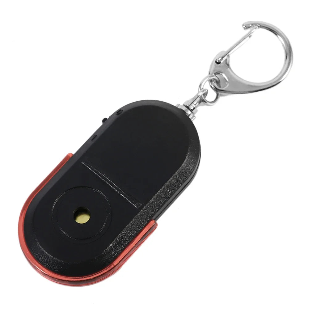 Localisateur intelligent de clés anti-perte, sifflet LED, alarme sonore clignotante avec porte-clés
