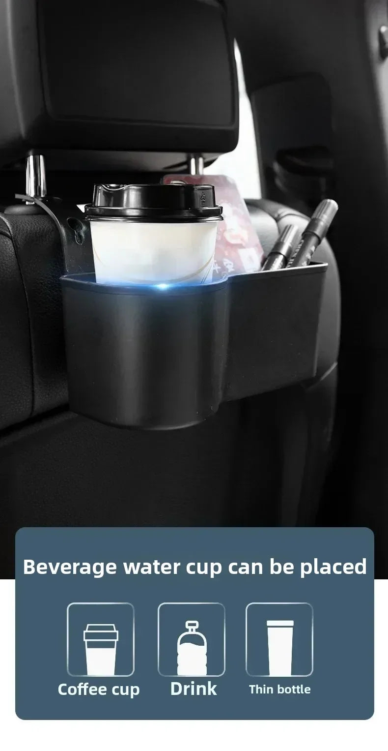 Porte-gobelet de voiture, appui-tête multifonctionnel, support arrière de siège, stockage de boissons de véhicule, support de téléphone automatique, accessoires de rangement de siège de voiture