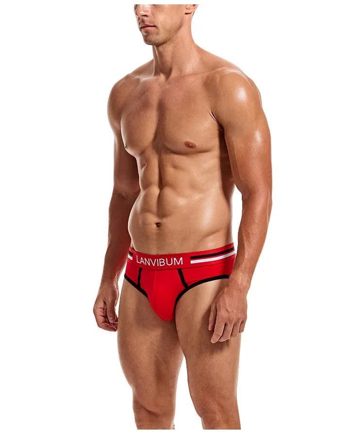 Ensemble 2 pièces - slips de sous-vêtements pour hommes en coton respirant jeunesse taille moyenne sous-vêtements pour hommes de grande taille slips d'été