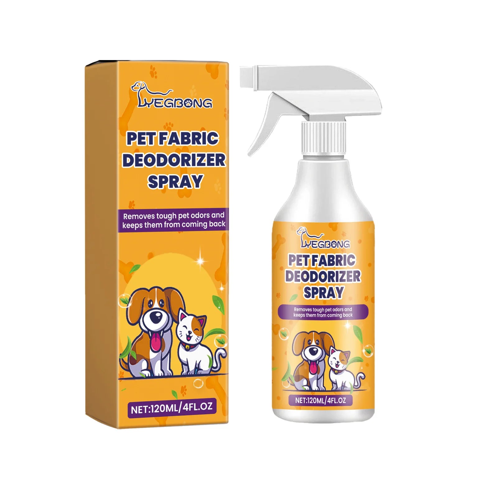 Spray déodorant naturel pour animaux de compagnie, 120ml, avec parfum frais, éliminateur d'odeur d'urine et dissolvant d'odeurs corporelles pour chien, neutralisant d'odeur sans danger pour les animaux de compagnie