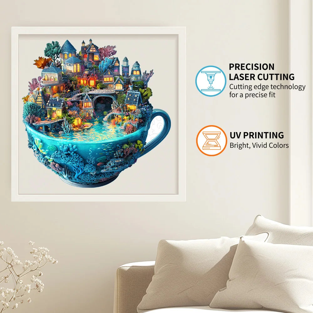 Puzzle fantastique en bois : cadeau idéal, jeu familial stimulant et artisanat de décoration pour la maison