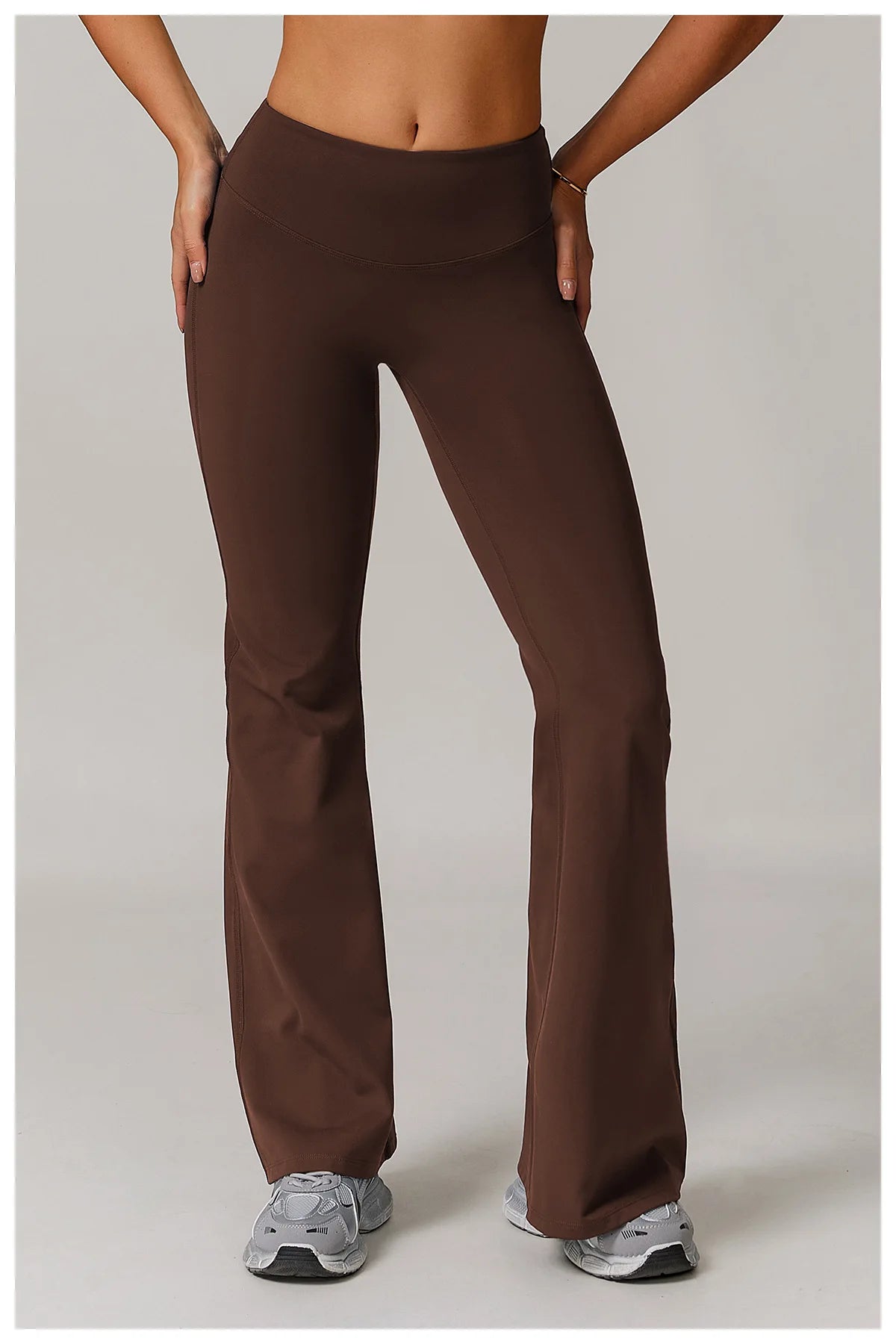 Taille haute pantalon à jambes larges Leggings femmes collants Fitness cloche-bas Yoga élastique Leggings Push Up gymnastique entraînement pantalon évasé