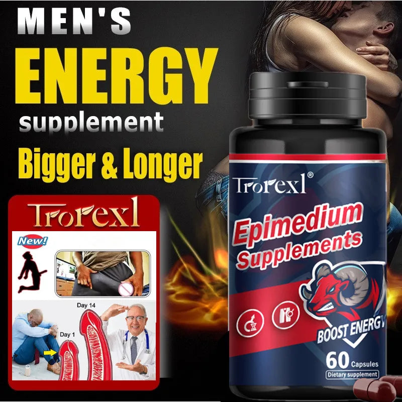 Supplément Epimedium de nutrition sportive pour hommes pour améliorer l'endurance, l'agrandissement et la résistance à la fatigue