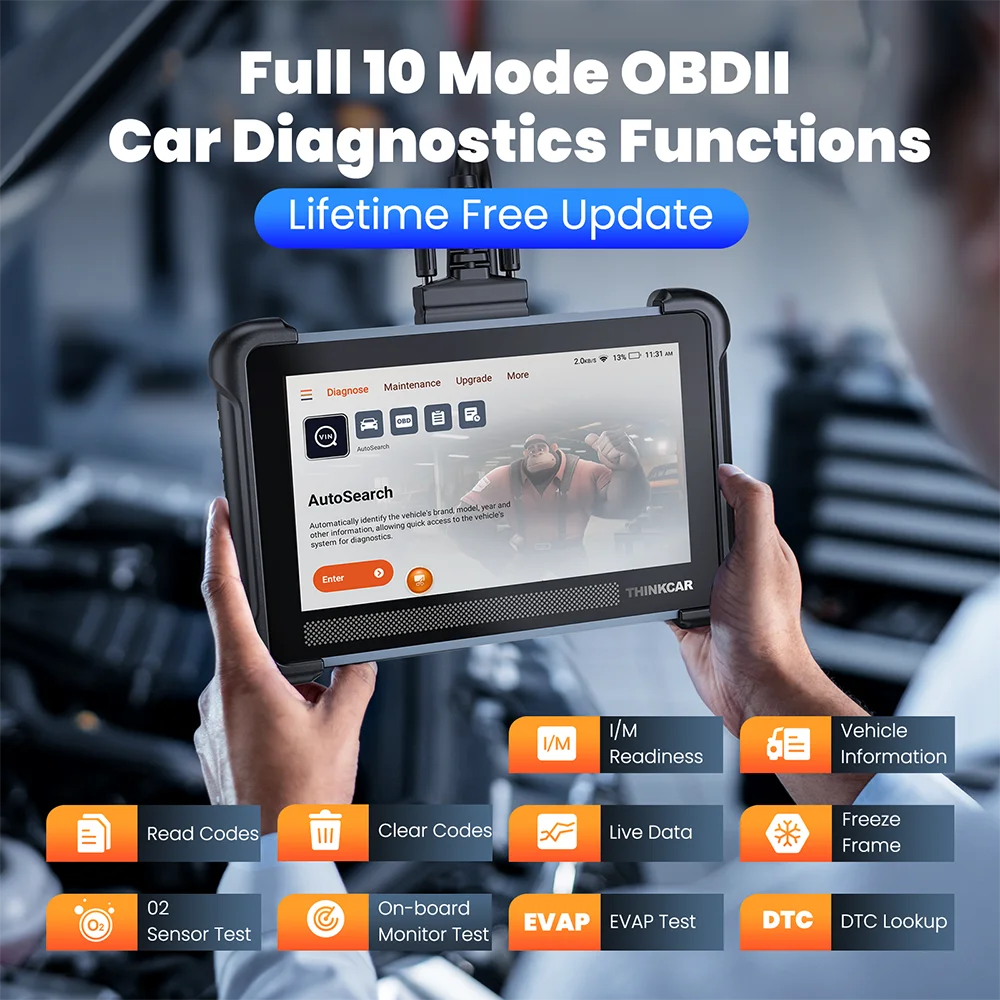 THINKCAR THINKSCAN 672 Car Diagnostic Tools CANFD 28 Resets IMMO DPF Full System Free Lifetime TCM ABS Scan OBD2 Auto Scanner