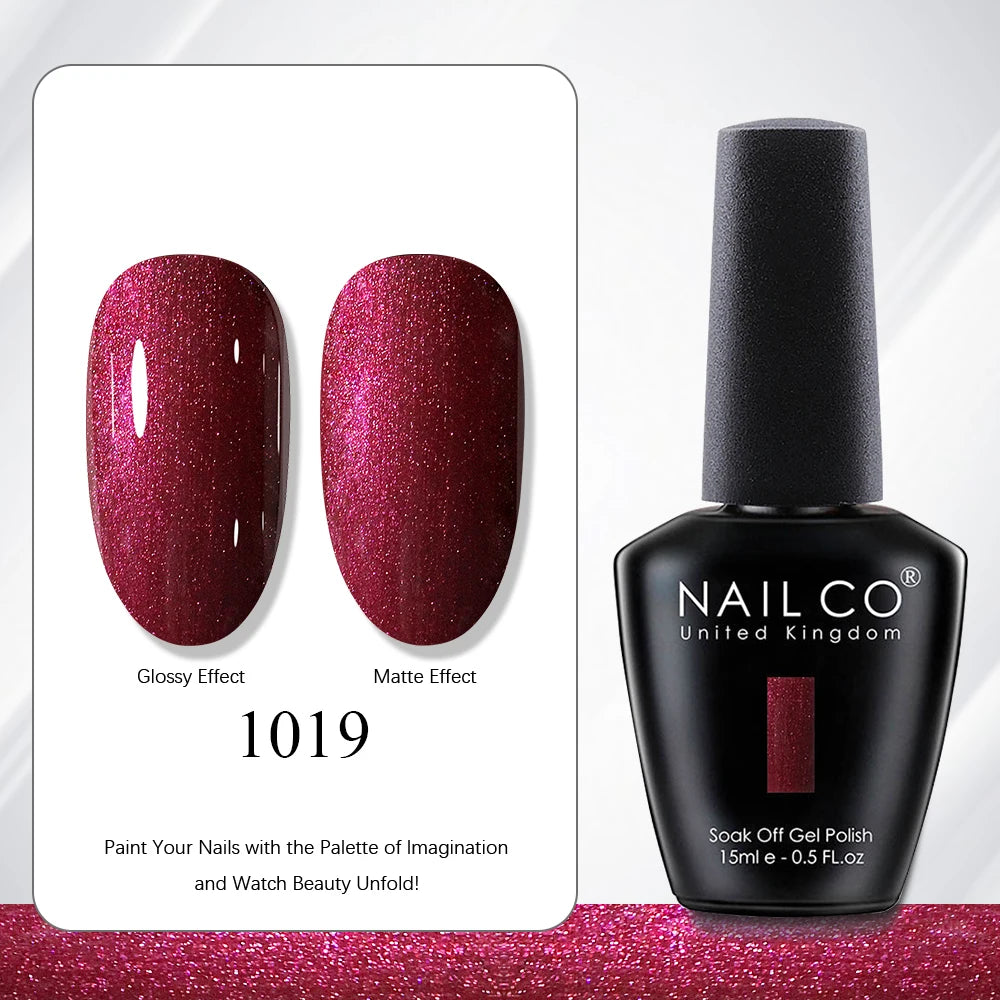NAILCO 15ml Vernis à ongles Gel Vernis Semi Permanent UV Gel Vernis manucure Vernis Nail Art Nude Gel Poliish