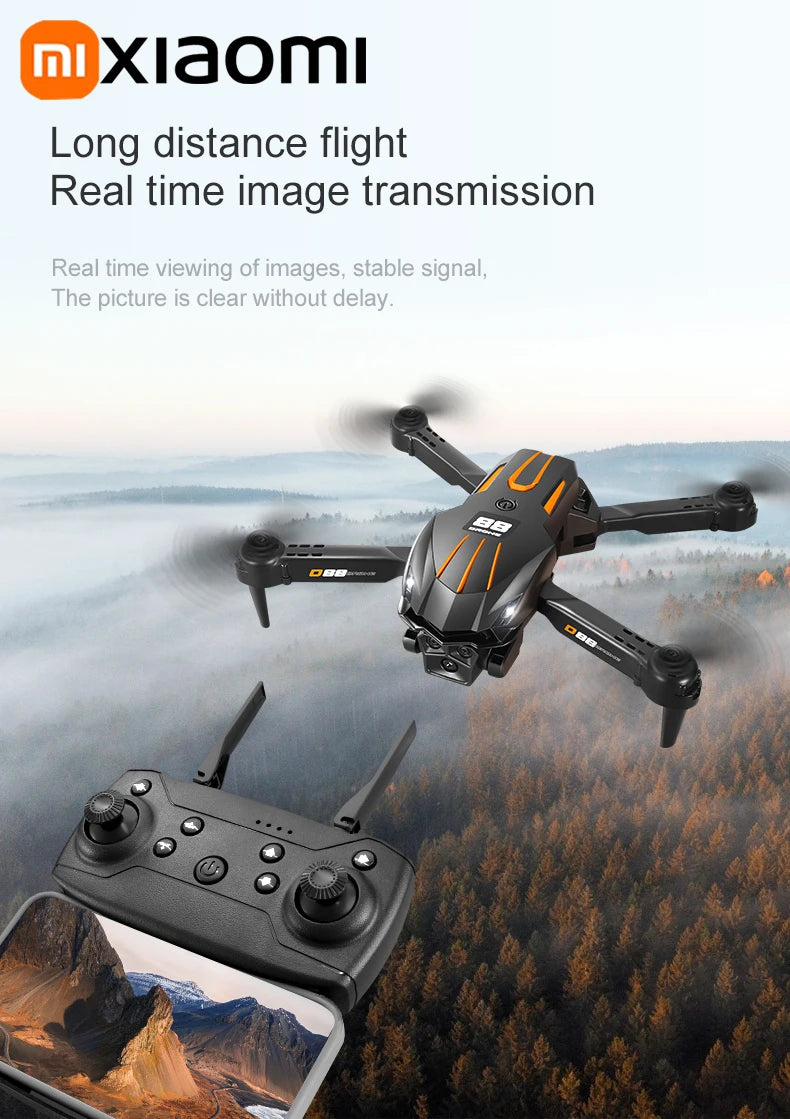 Xiaomi D88 Drone 8K aérien HD double caméra photographie Intelligent évitement d'obstacles moteur sans brosse 5G WIFI GPS retour VR Drone