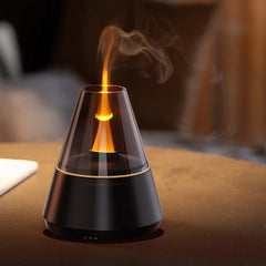 Diffuseur d'huiles essentielles, diffuseur d'arôme d'aromathérapie de Style moderne avec bougie, humidificateur ultrasonique à brume fraîche de parfum