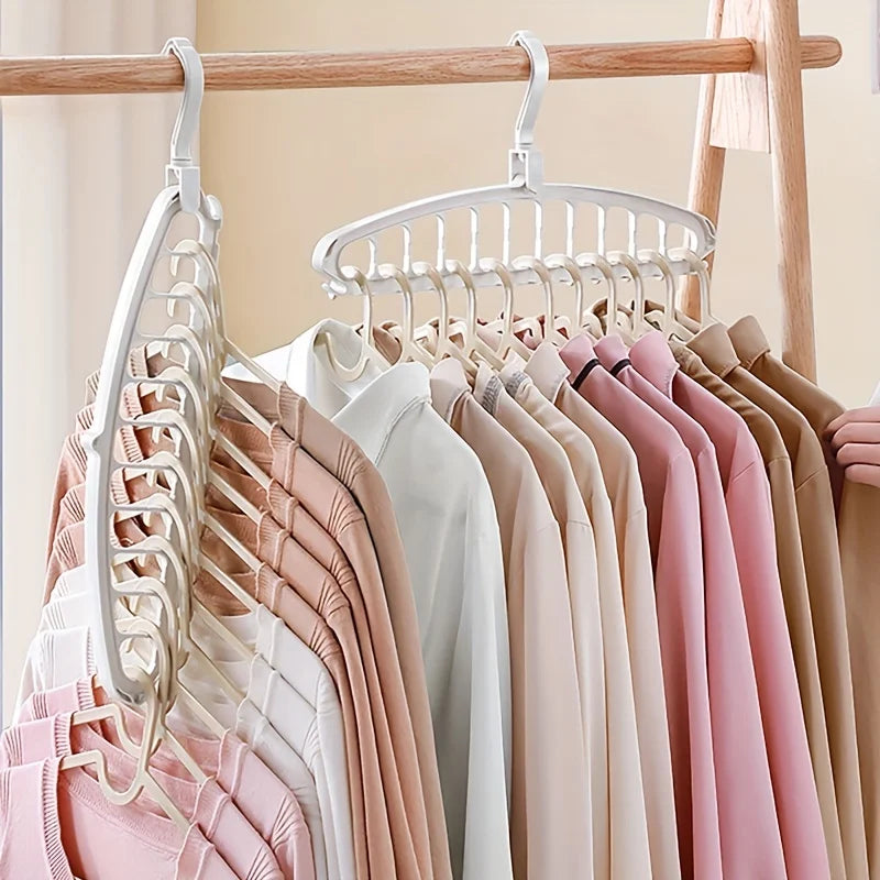 Cintre pliant multi-trous, support de rangement antidérapant, gain de place, organisateurs pour garde-robe, jean, pantalon, écharpe