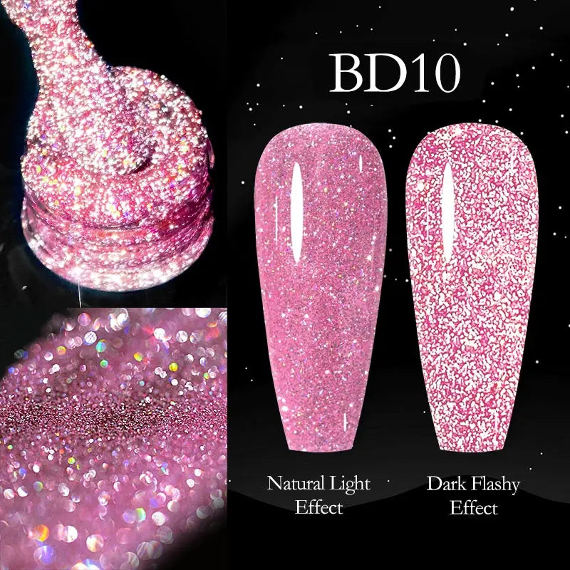 Venalisa vernis à ongles Gel à paillettes réfléchissantes couleur néon couverture complète Pigment Nail Art manucure tremper l'émail vernis Gel UV