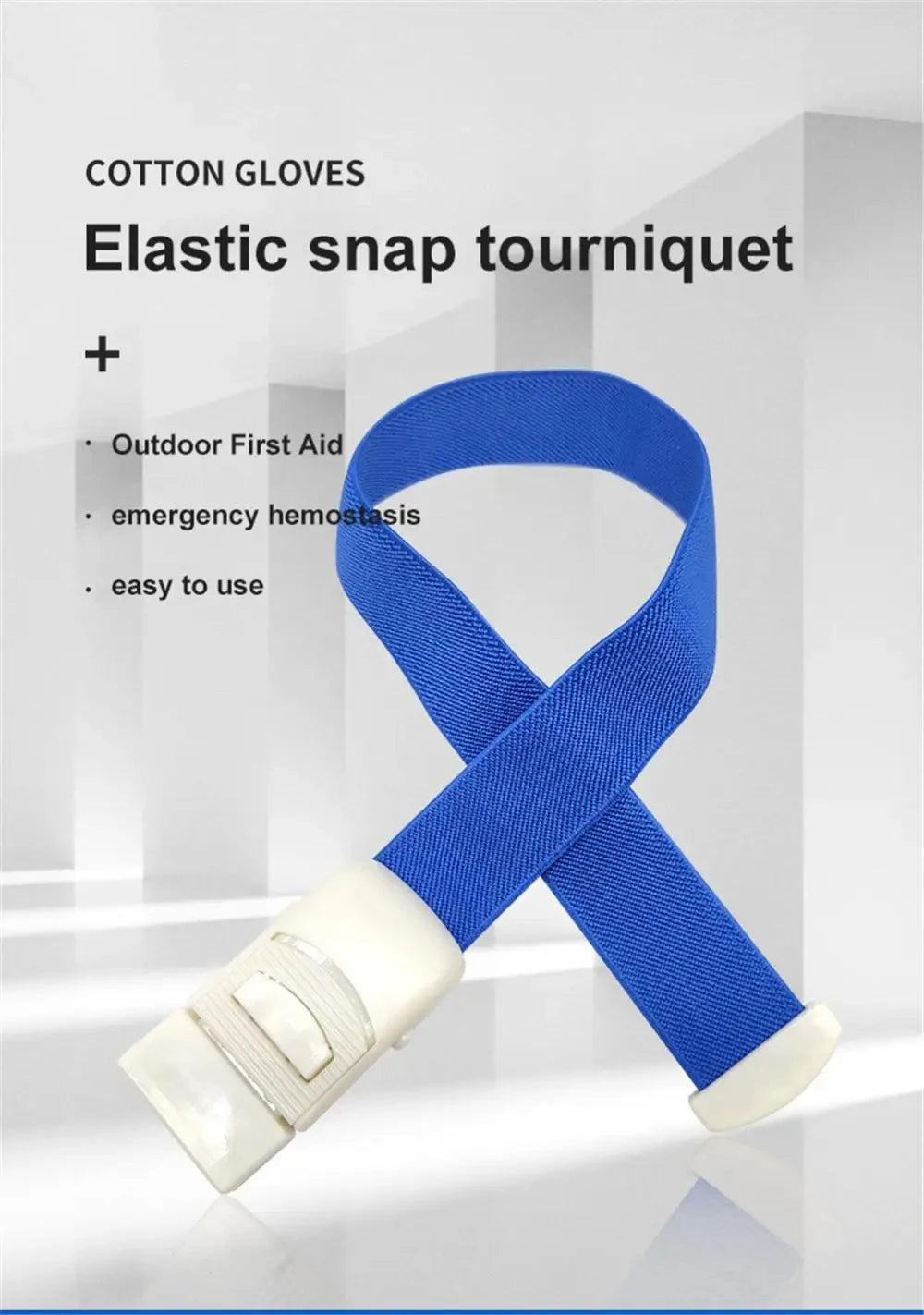 Garrot de verrouillage d'urgence pour soins infirmiers, kit de sauvetage médical, premiers soins, boucle de porte revoltée, kit de survie de camping en plein air