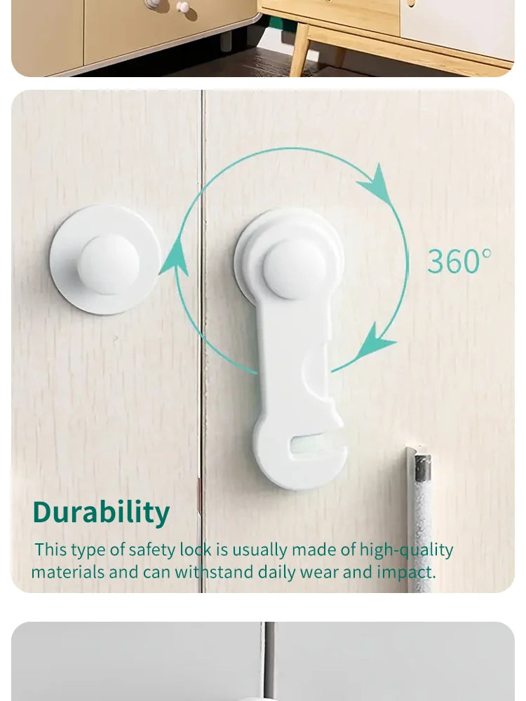 Serrure de sécurité multifonctionnelle pour bébé, armoires, chambres, proximité des wers, serrure de protection anti-piège, serrure de sécurité pour bébé, 10 pièces