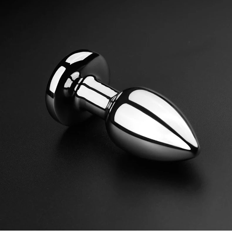 Adult sex toys, double-ended metal anal plug, couples' play, male and female anal dildo, G-spot massager, female SM plug masturbator