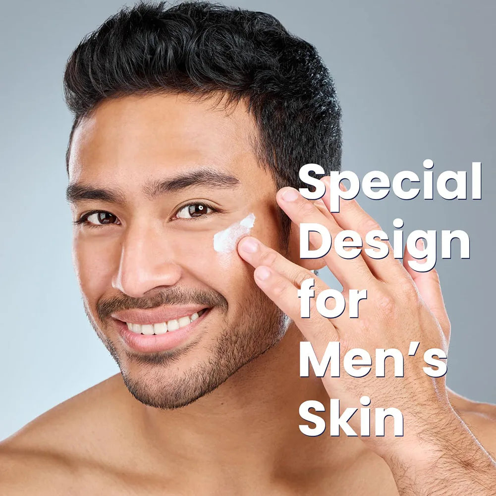 Crème hydratante pour le visage 6 en 1 pour hommes, 50ml, revitalisante, soins pour la peau, particules, avec collagène, Anti-vieillissement et rides