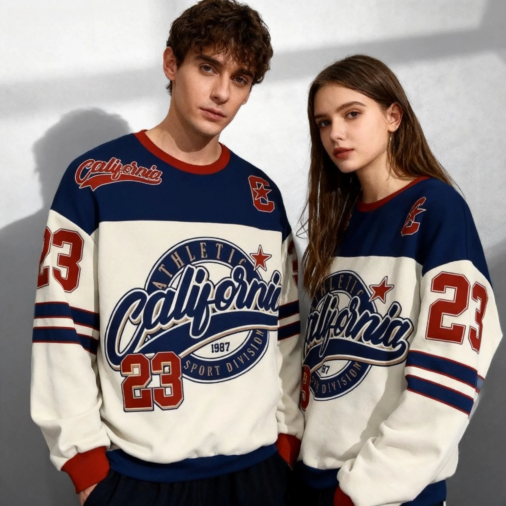 Sweat à capuche à col rond pour femmes et adultes, chemise numérique surdimensionnée, style Hip Hop, Punk Y2k, automne/hiver 25/26, pour adultes et enfants, même Style