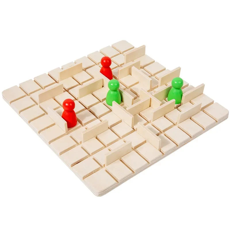 Jouets d'échecs en bois, jeux de stratégie pour enfants, entraînement cérébral, jeu de société interactif Parent-enfant, Puzzle de pensée logique amusant, cadeaux