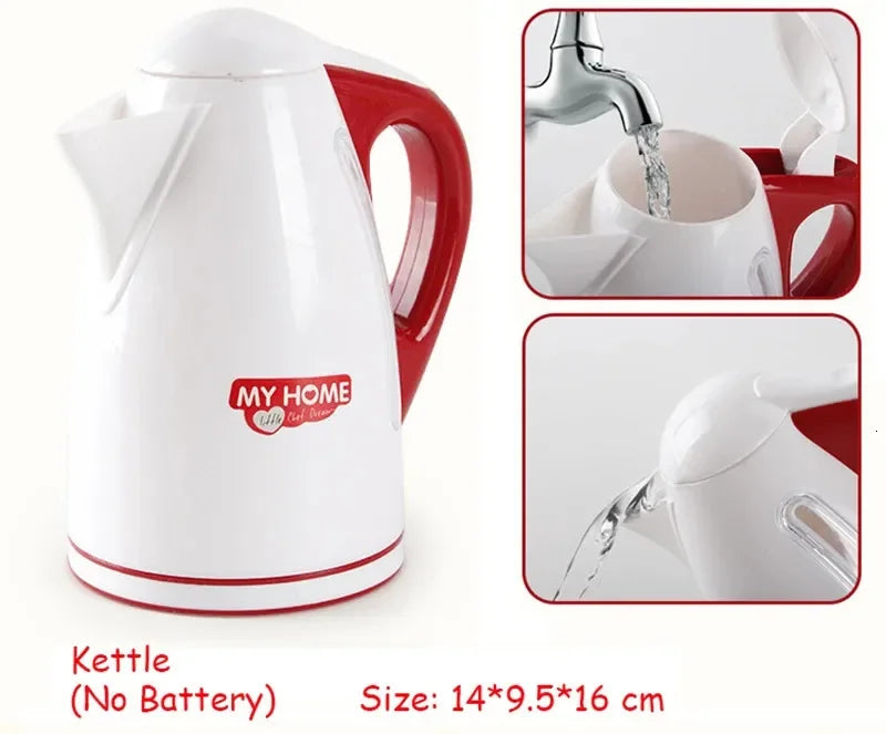 Appareils de cuisine jouets jouet ensemble de cuisine pour enfants jouer cuisine maison de poupée accessoires mélangeur cafetière Machine mélangeur grille-pain