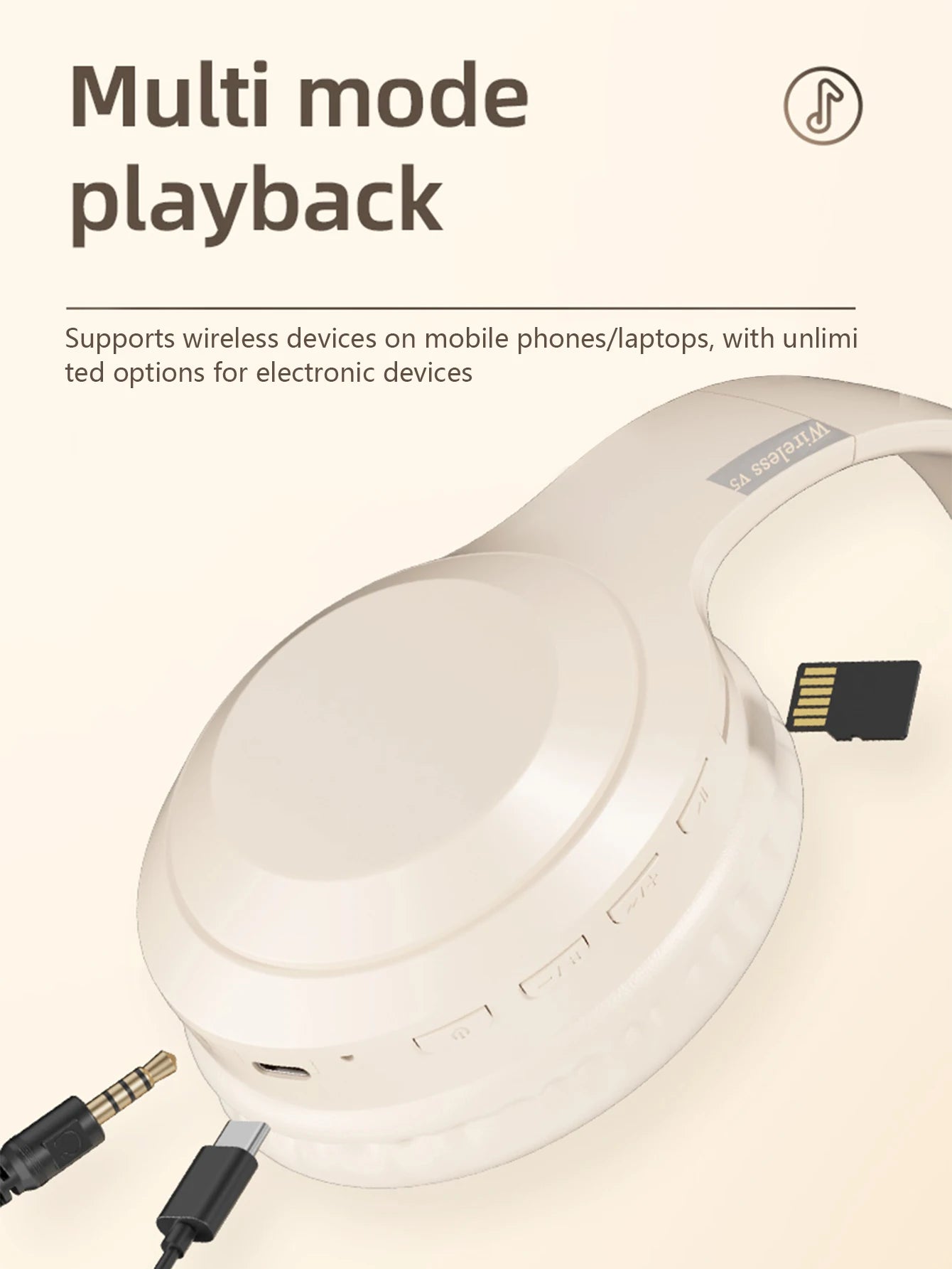 Casque casque sans fil Bluetooth, Jerry 5.0, longue portée, casque sans fil pour jeux de jeu, faible latence