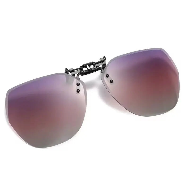 Lunettes de soleil polarisées à clipser pour hommes et femmes, lunettes de soleil rabattables, lunettes de conduite photochromiques, vision nocturne miroir, lunettes de pêche