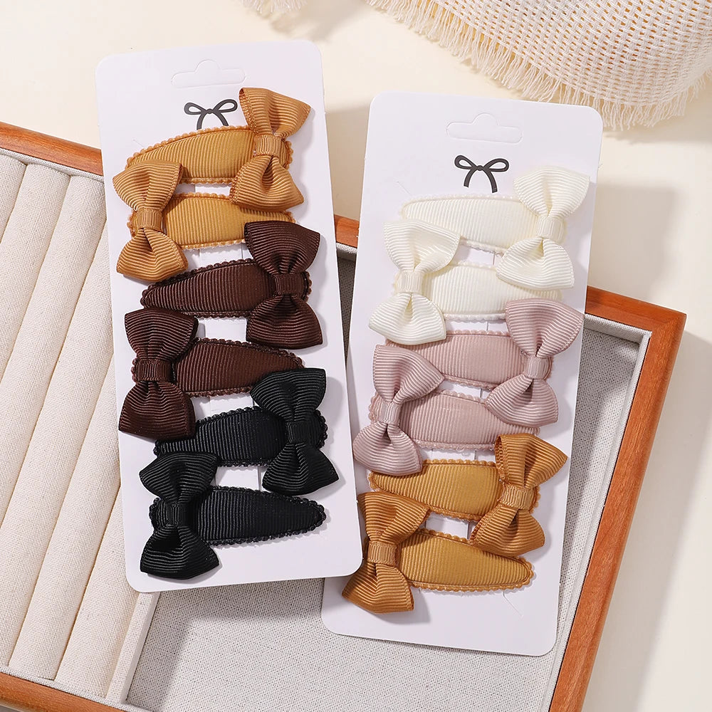 Enfants frais pince à cheveux ensemble fleur imprimé doux papillon épingles à cheveux enfants BB cheveux frange Clips Barrettes fille accessoires chapeaux
