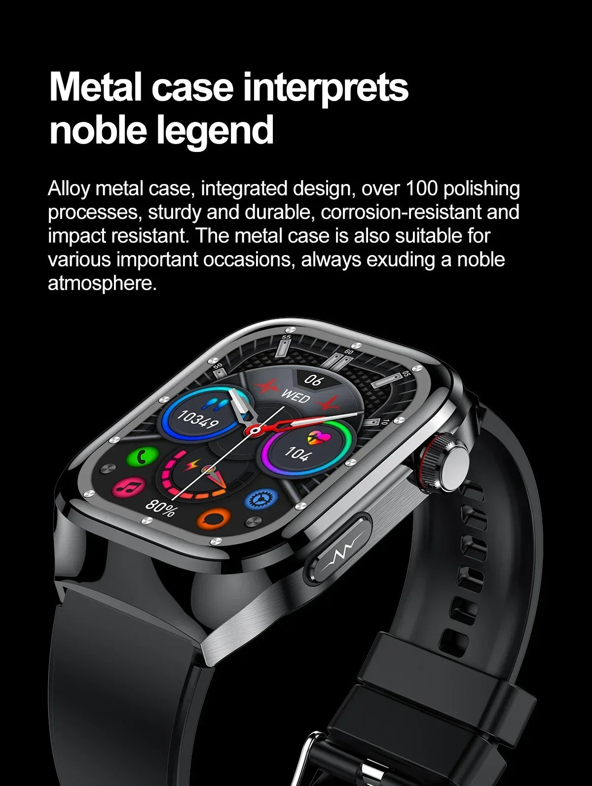 Xiaomi pression artérielle acide uricique graisse corporelle Smartwatch Micro examen physique orgue santé montres Bluetooth appel montre intelligente