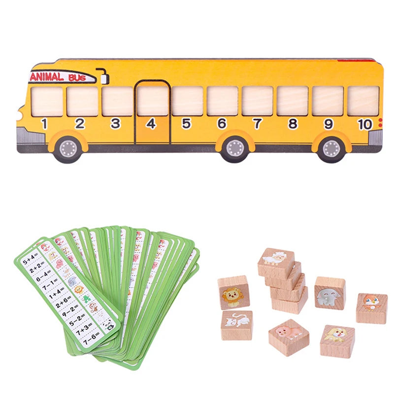 Jouet mathématique en bois pour enfants, outils pédagogiques d'addition et de soustraction, formation à la pensée logique Montessori, jouets mathématiques, éducation préscolaire