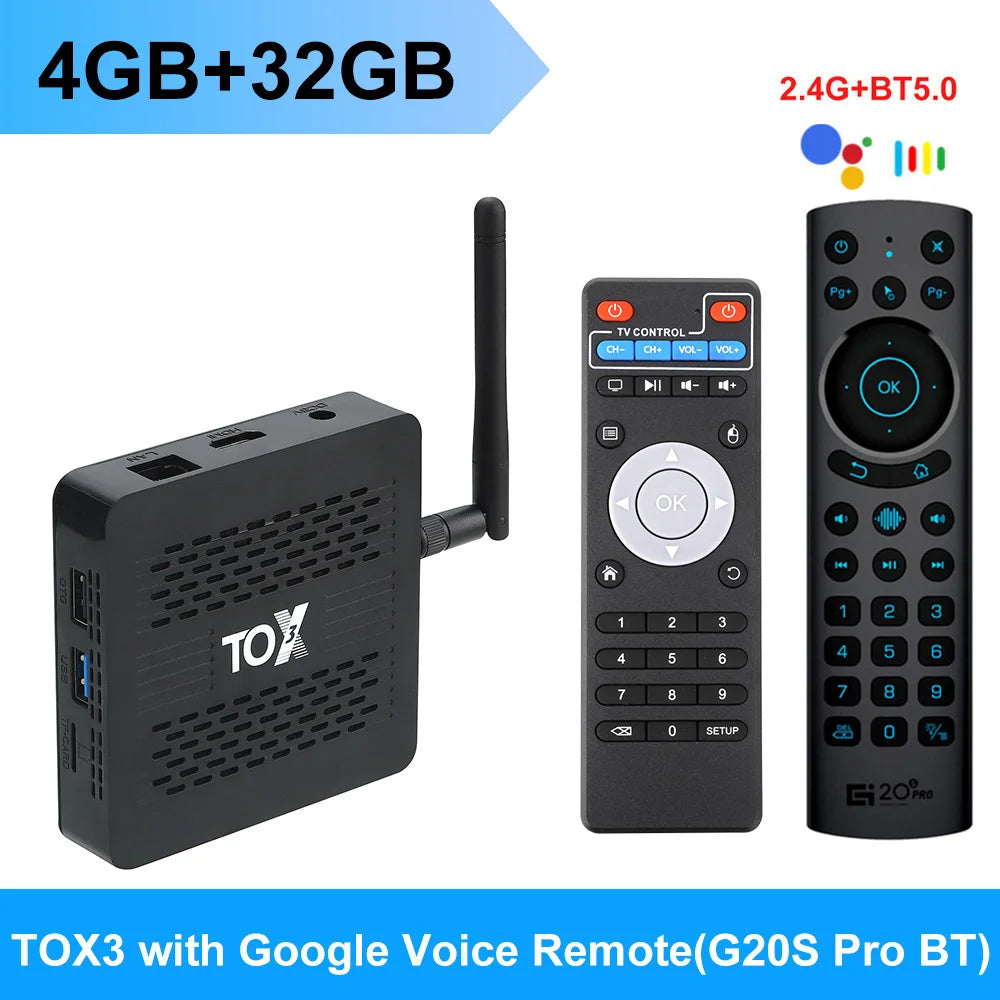 TOBERY-Boîtier Smart TV Android 11, Amlogic S905tage, 4 Go/32 Go, WiFi 1000m, BT, 4K, lecteur multimédia décodeur