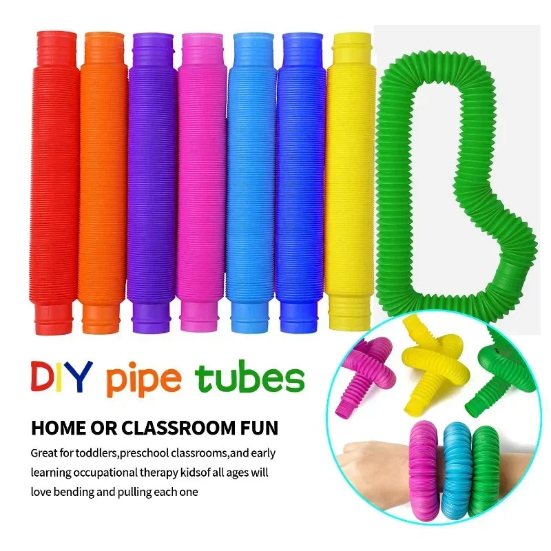 8 16 24 32 pièces Tubes Pop jouets sensoriels UrChoice motricité Fine et apprentissage pour les tout-petits jouets Fidget et cadeaux de fête pour les enfants