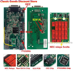 2025 with Bluetooth V9 dual card V2021.11 150 diagnostic instrument for car and truck