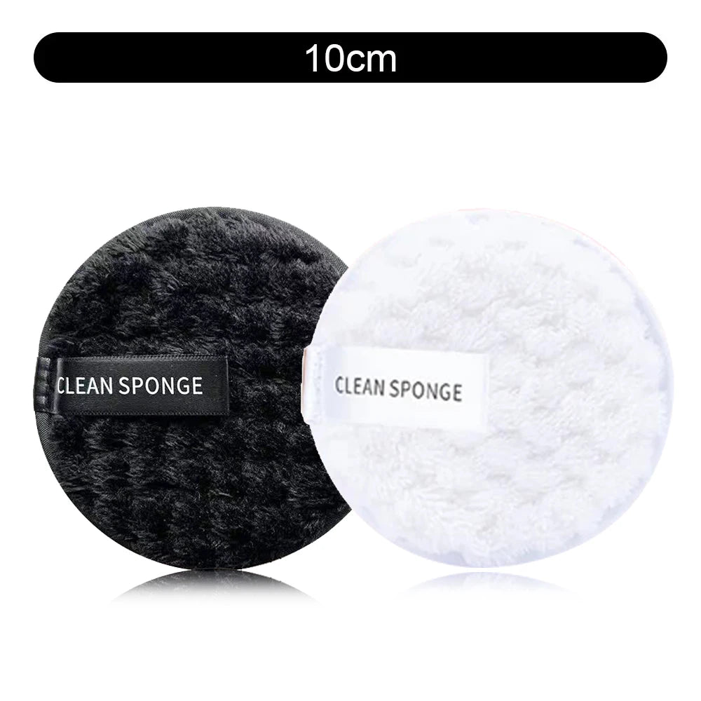 Tampon de coton en microfibre démaquillant, cosmétiques, serviette de maquillage lavable, éponge de nettoyage, outil de soins de la peau, gant de toilette, 1/4 pièces