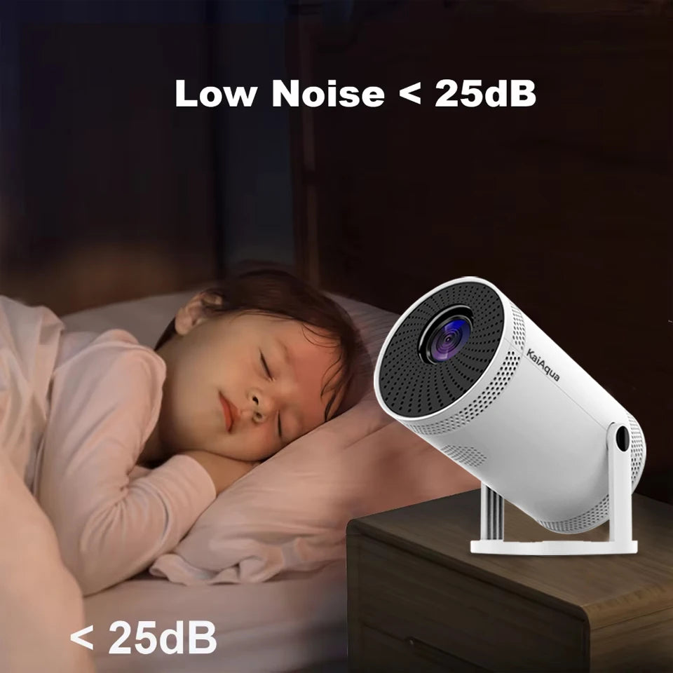 Projecteur domestique 4K 1280*720P double Wifi HDMI 260ANSI 180 ° Projecteur portatif extérieur flexible de cinéma vidéo BT5.0 nouveau PK HY300 Pro