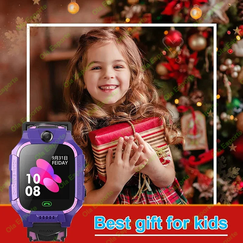 Enfants montre intelligente 2G SOS GPS localisation carte Sim appel montre intelligente caméra montre étanche cadeau pour Ios Android enfants cadeaux 2025