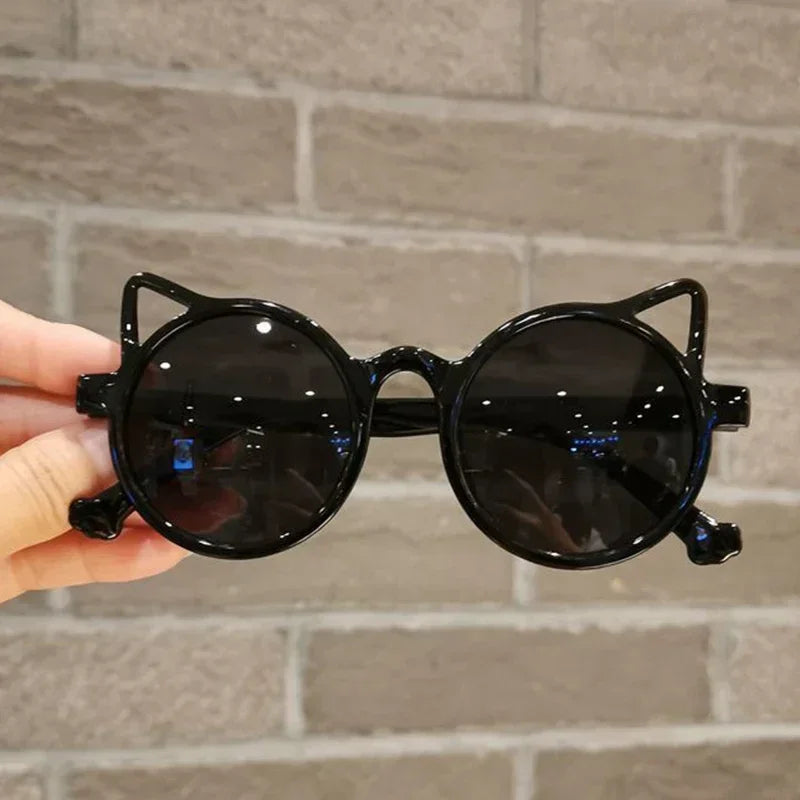 Lunettes de soleil pour enfants, oreilles de dessin animé d'animaux mignons, Protection solaire d'extérieur pour enfants, jolies lunettes de soleil Vintage pour enfants