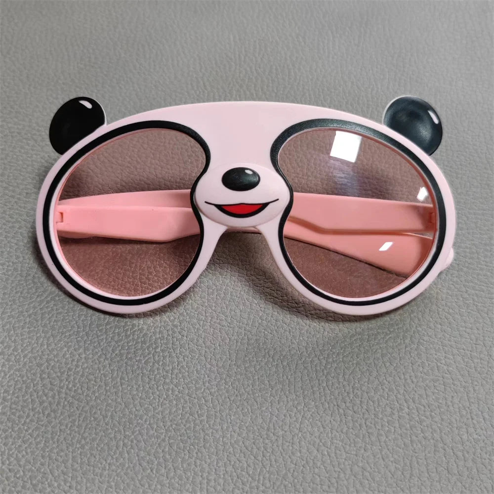 Lunettes de soleil de dessin animé pour enfants, Krasno-lunettes de soleil pour garçons et filles, protection extérieure en silicone, nuances UV400, cadeaux mignons