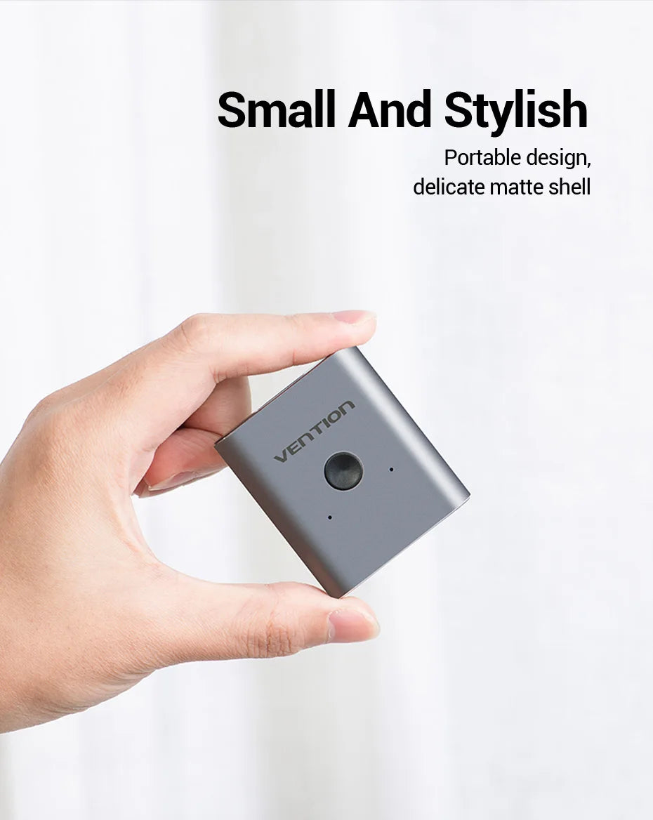 Vention HDMI commutateur 4K 60Hz bi-direction 2.0 commutateur HDMI 1x2/2x1 adaptateur pour PS4/5 Xiaomi TV Box 8K HDMI 2.1 répartiteur