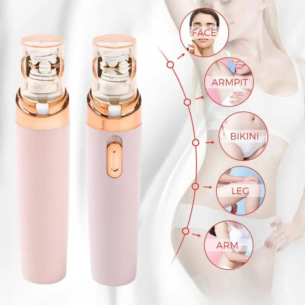 Tondeuse à sourcils électrique, mini épilateur portable, rasoir, rouge à lèvres, outil de forme de cheveux, visage indolore, D1G7, 1 pièce