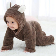 Nouveau-né bébé barboteuses hiver chaud polaire Bebe garçons fille Costume infantile filles vêtements Animal ensemble bébé combinaisons tenue de noël