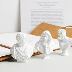 Office ornament inventory for interior decoration, plaster portraits, Myenson Greek figurine, famous sculpture, plaster bust statue