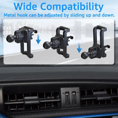 Clip de ventilation pour voiture, support de téléphone portable universel, Base à tête sphérique de 17mm pour sortie d'air de voiture, crochet, accessoires de serrage, supports GPS