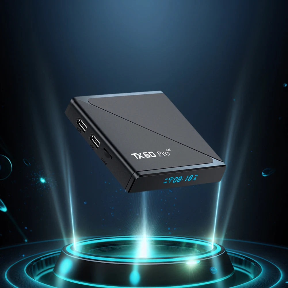 Smart TV Box TX60 PRO Android 24 TV Box 14K 2.4G 5G double WiFi 6 décodeur lecteur multimédia vidéo maison décodeur intelligent