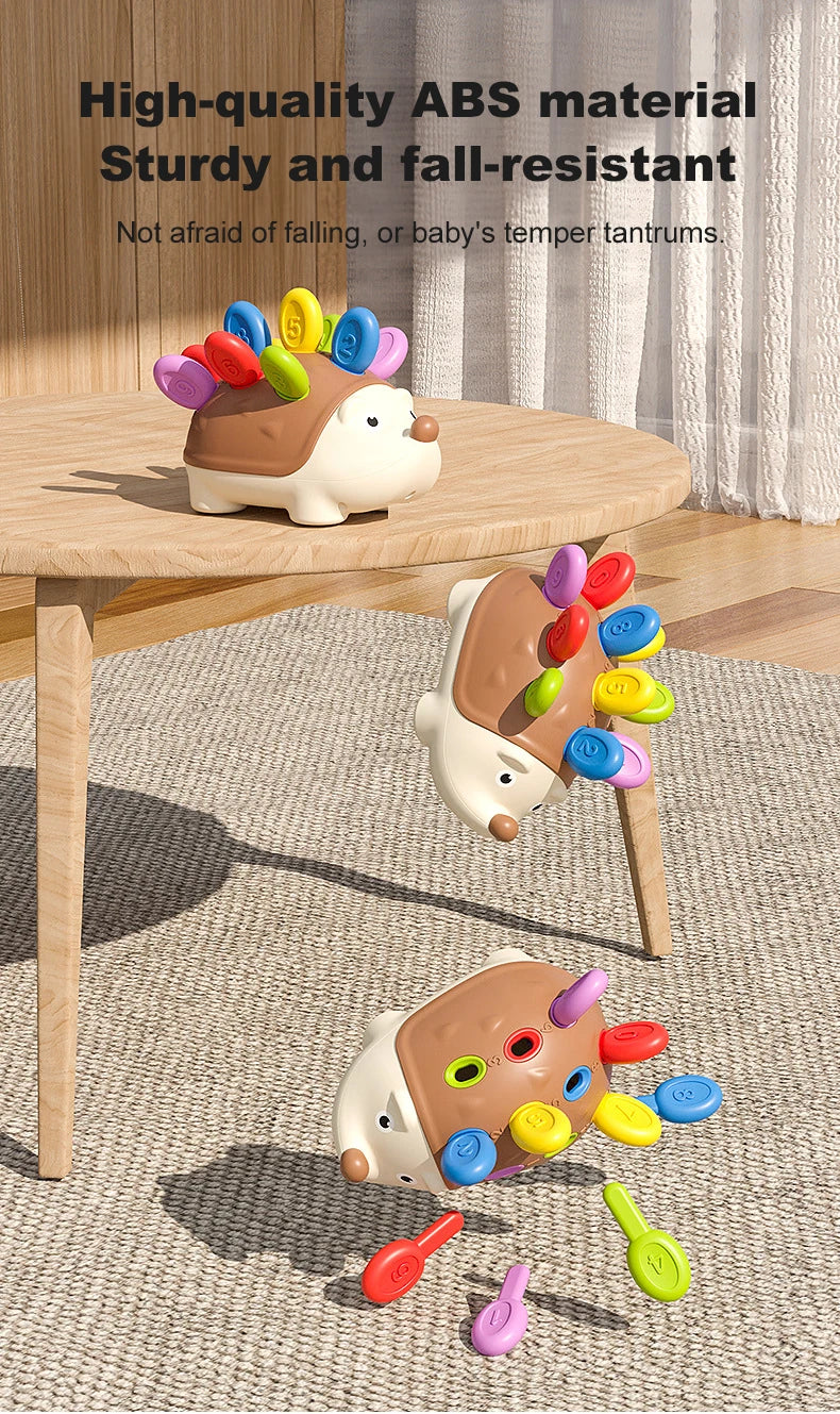Jouets Montessori pour tout-petits, jouets sensoriels et motricité Fine pour enfants âgés de 18 mois, activités d'apprentissage, jeux éducatifs de hérisson