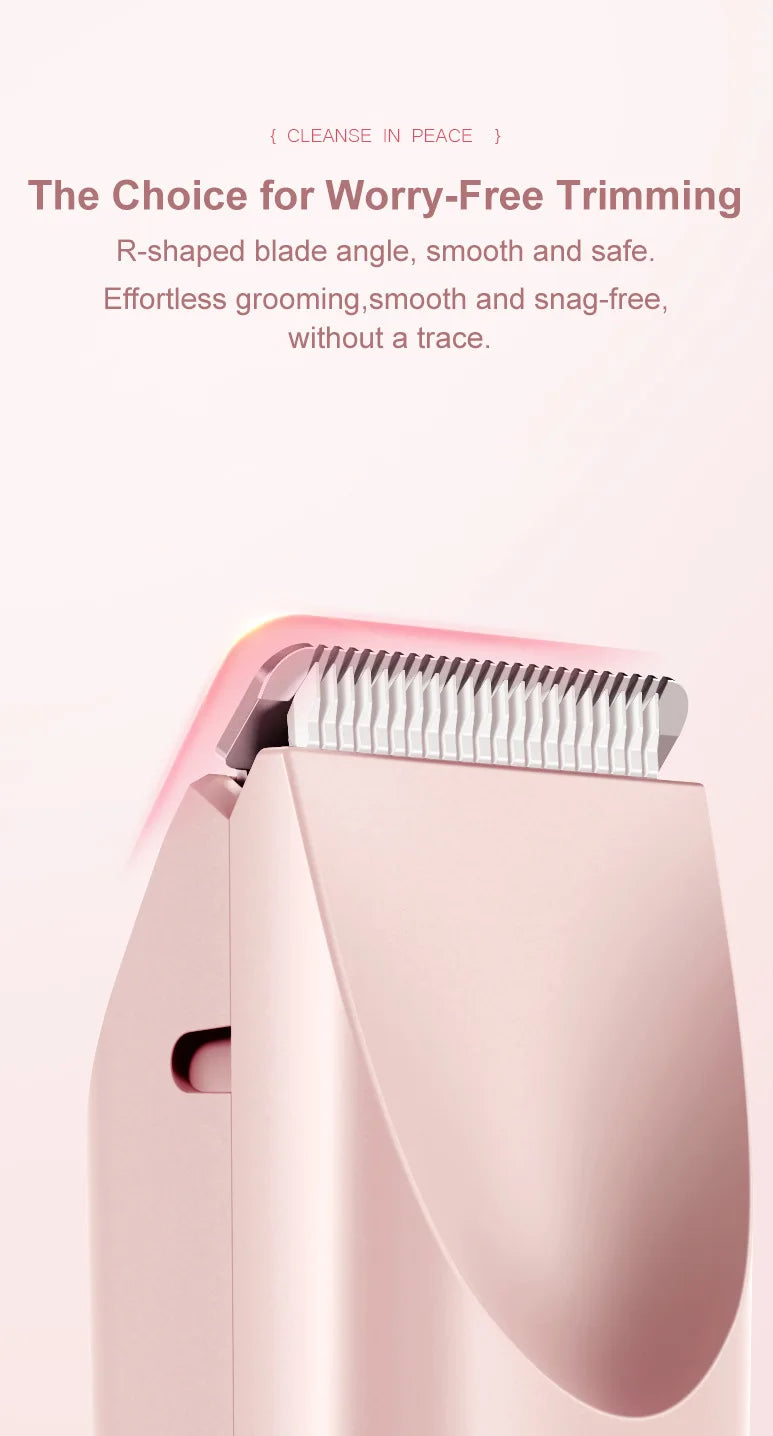2-in-1 Electric Epilator, Painless Shaver, Bikini Trimmer, Facial Mustache Trimmer, Body Shaver for Women, Facial Epilator